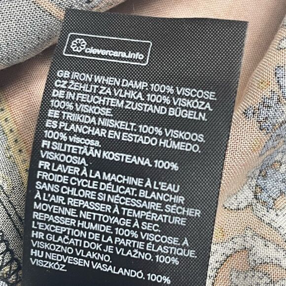 H&M Bohemian Patchwork Paisley Handkerchief Maxi Dress - Picture 10 of 11